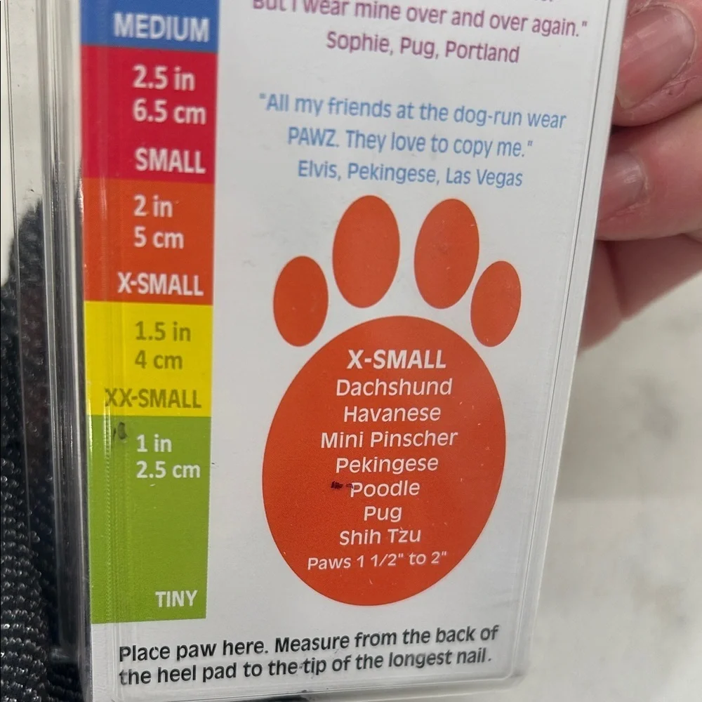 Protex Pawz Rubber Dog‎ Boots X-Small - Orange